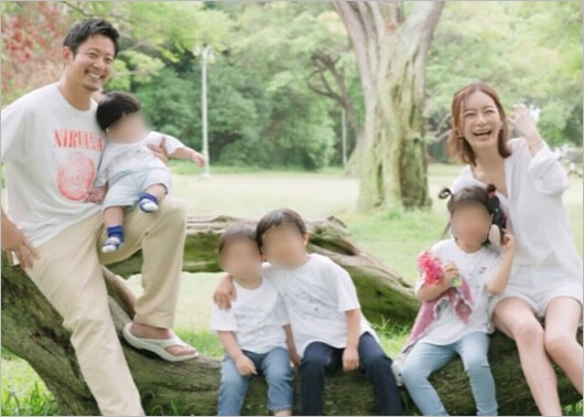 元EXILE黒木啓司＆宮崎麗果と子供たち
