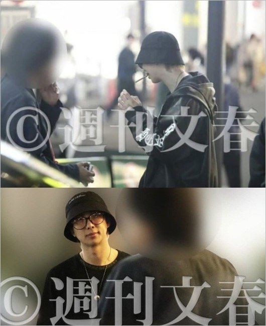 BTS・RMが路上喫煙、ポイ捨て疑惑、週刊文春撮影の画像