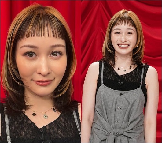 元日テレの岩田絵里奈アナが前髪ぱっつんにイメチェン後の姿