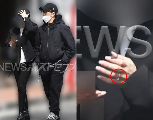 尾上右近と彼女A子の2ショットと指輪