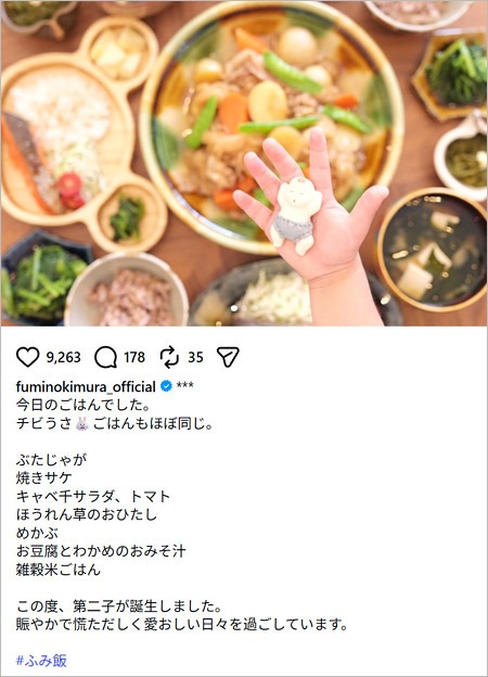 木村文乃が第2子出産報告