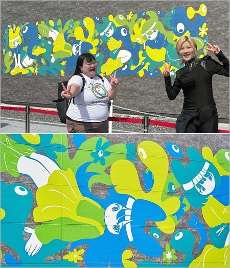 田中かえが描いた大阪・関西万博の壁画