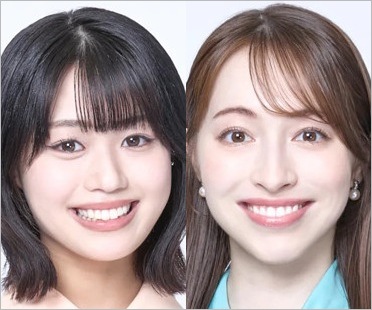 TBS多田成美アナ＆バーンズ恵麻アナ