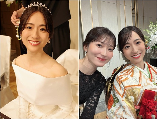 田村真子アナの結婚式、ウエディングドレス・和装姿の画像