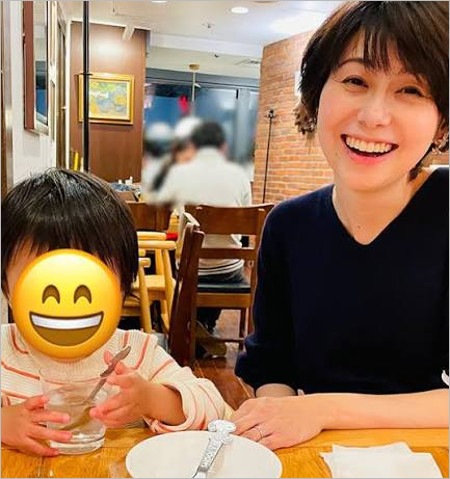 山中章子アナと子供