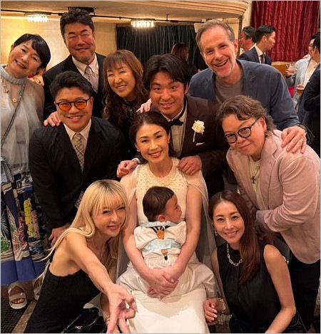 古閑美保と再婚相手・野田早人の結婚パーティー画像