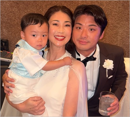 古閑美保と再婚相手の夫・野田早人&長男・天人(そらと)