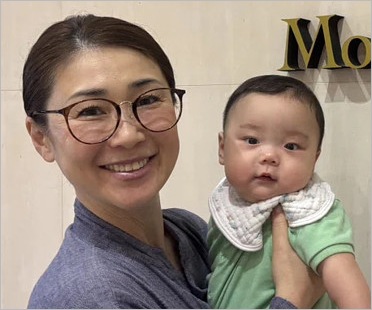 古閑美保と子供・天人(そらと)