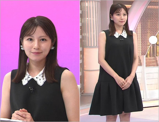 堤礼実アナがノースリーブミニワンピース姿でFNN Live News α出演