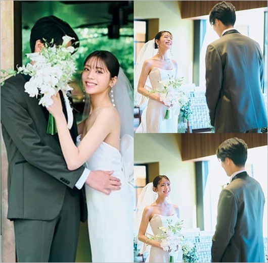 貴島明日香と夫の結婚式画像