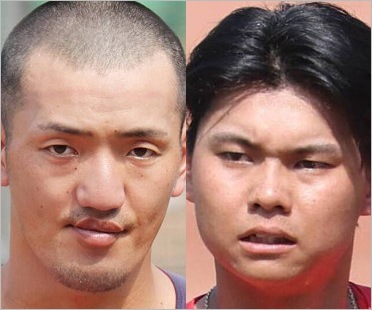 広島東洋カープ矢野雅哉選手と前川誠太選手