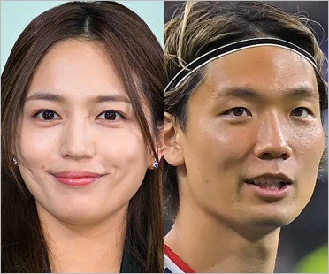 川口春奈と板倉滉選手(サッカー日本代表キャプテン)