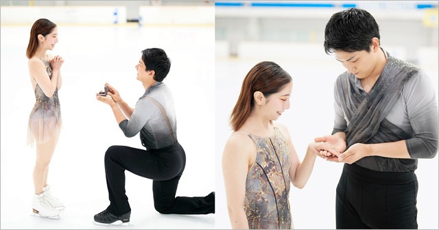 りくりゅう婚約、木原龍一が三浦璃来にプロポーズ姿