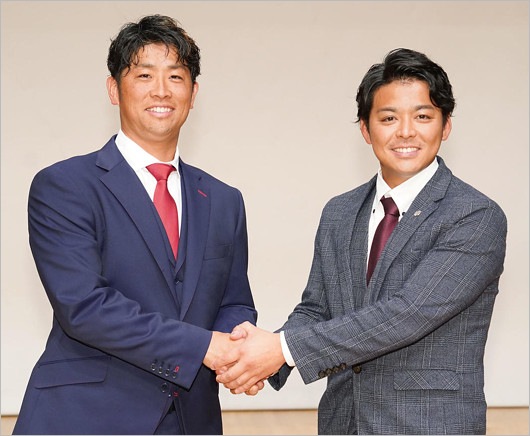 埼玉武蔵ヒートベアーズの角晃多社長と清田育宏