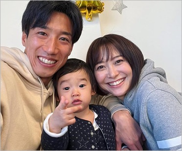 久冨慶子アナと大津祐樹＆長男