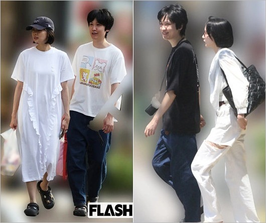 岡田紗佳と彼氏？のYouTuberライバロリのデート、お揃いのクロックス着用画像