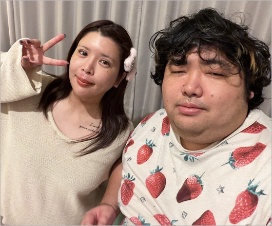ぱるぱると坂口杏里が別れる前の2ショット（暴行事件で釈放直後）