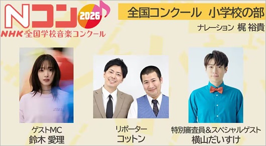 Nコン2026小学校の部出演者