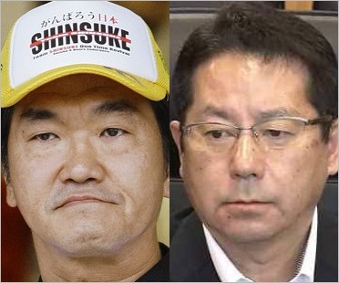 島田紳助と堀内大造市長(奈良県大和高田市)
