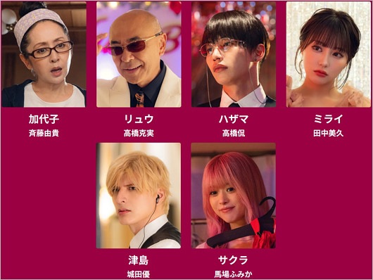 ヒマチの嬢王(城田優・馬場ふみか・斉藤由貴・高橋克実・高橋侃・田中美久)