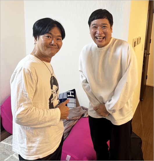 島田紳助の近影、南海キャンディーズ山里亮太との2ショット画像