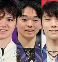 宇野昌磨選手・鍵山優真選手・羽生結弦選手