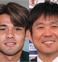 佐野海舟選手と日本代表の森保一監督