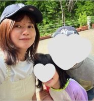 小林礼奈と長女、再婚相手の画像