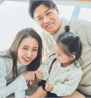 板野友美と夫・高橋奎二投手、長女