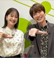 松本若菜＆Snow Man深澤辰哉『わたしの宝物』共演時の2ショット