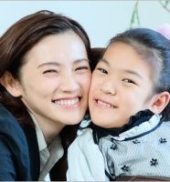 星野真里と長女ふうか