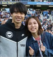三笘薫と妻・剱持クリア