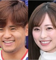 久保建英選手と妻・福原遥
