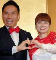 長友佑都選手と平愛梨